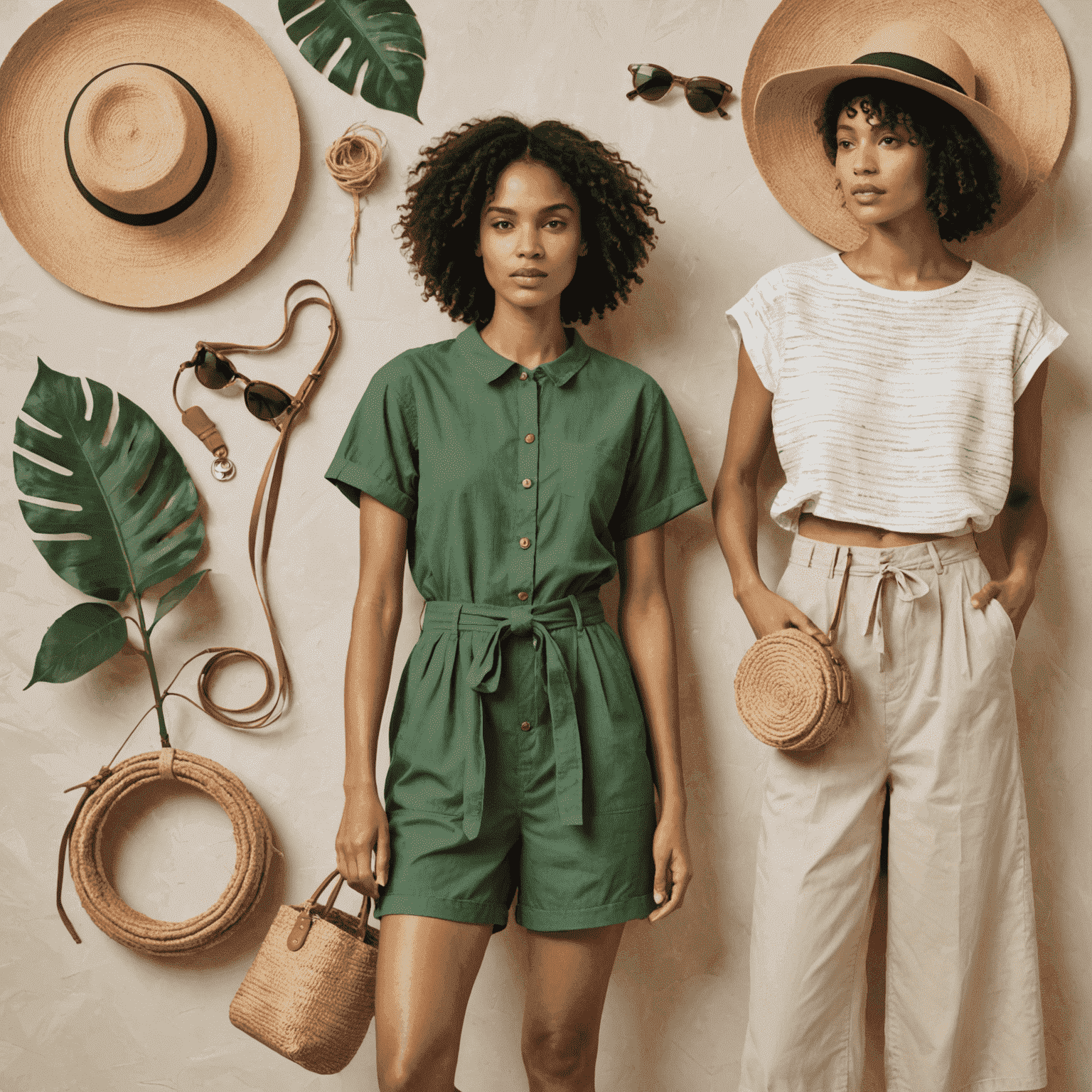 Eco-friendly and sustainable summer fashion items made from recycled materials and organic fabrics